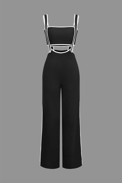 Robe Deux Pièces Contraste Élégant et Féminin