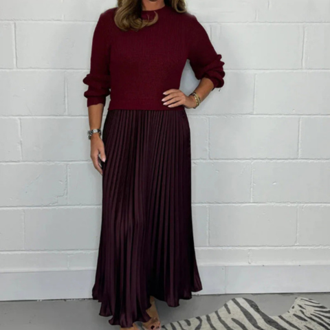 Robe Longue en Tricot Doux et Élégante