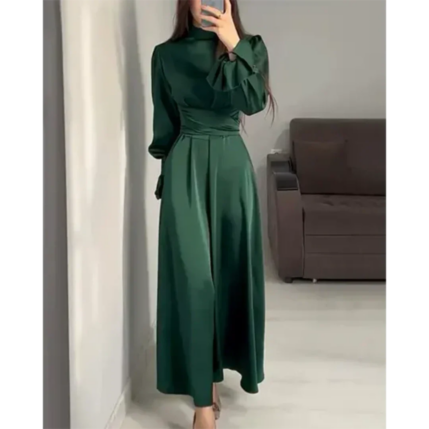 Robe Longue Féminine Élégante pour Femme