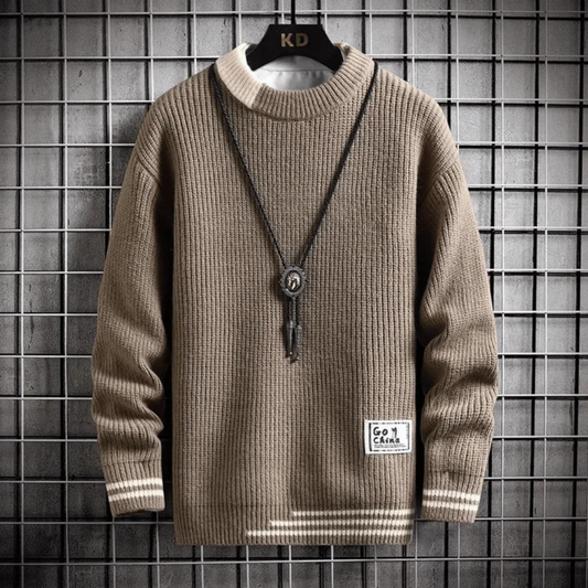 Pull Col Rond Tricot Élégant et Doux - PanierRoyale