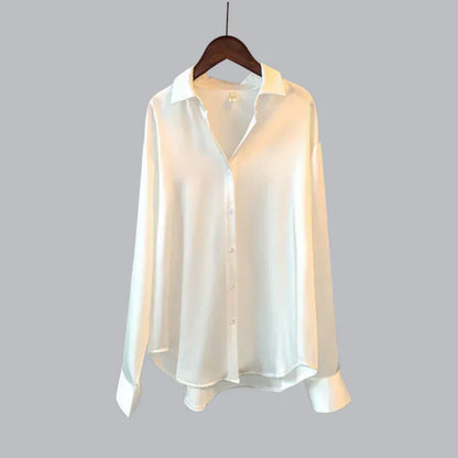 Chemisier Élégant en Soie pour Femme - Blouse Féminine Chic