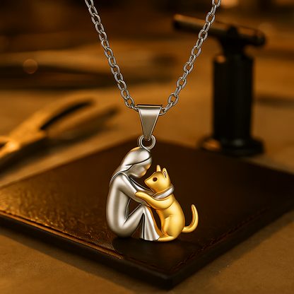 Collier Unisexe Bijou Symbolique Design pour Amoureux des Chiens