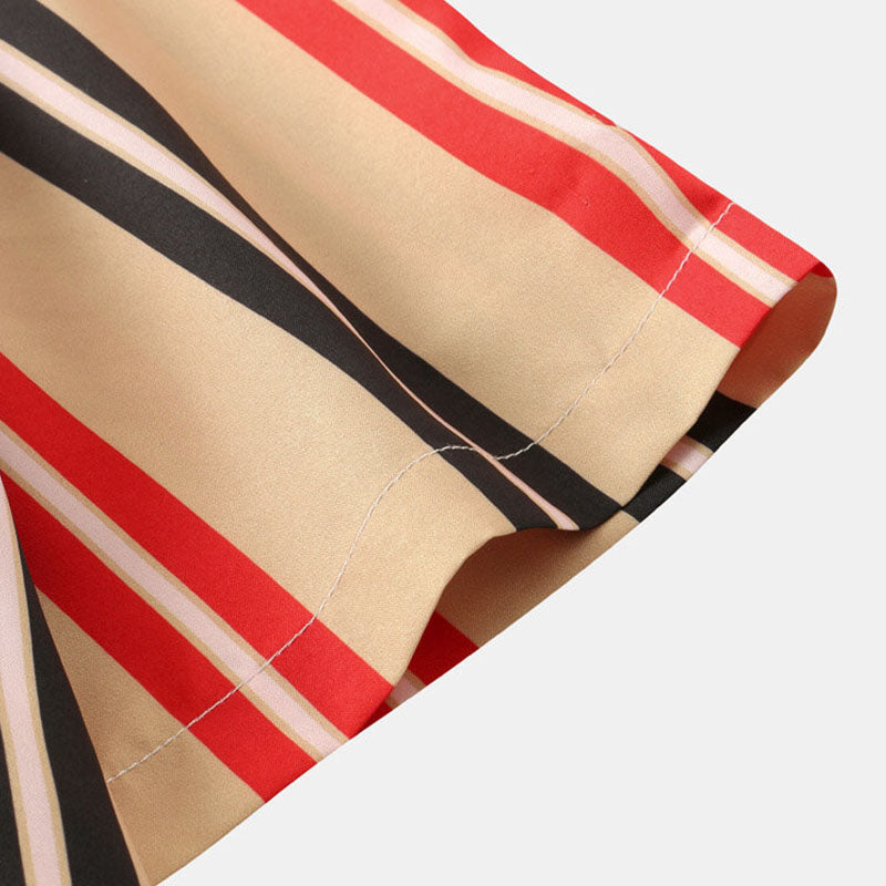 Chemise Homme Manche Courte imprimée Vintage