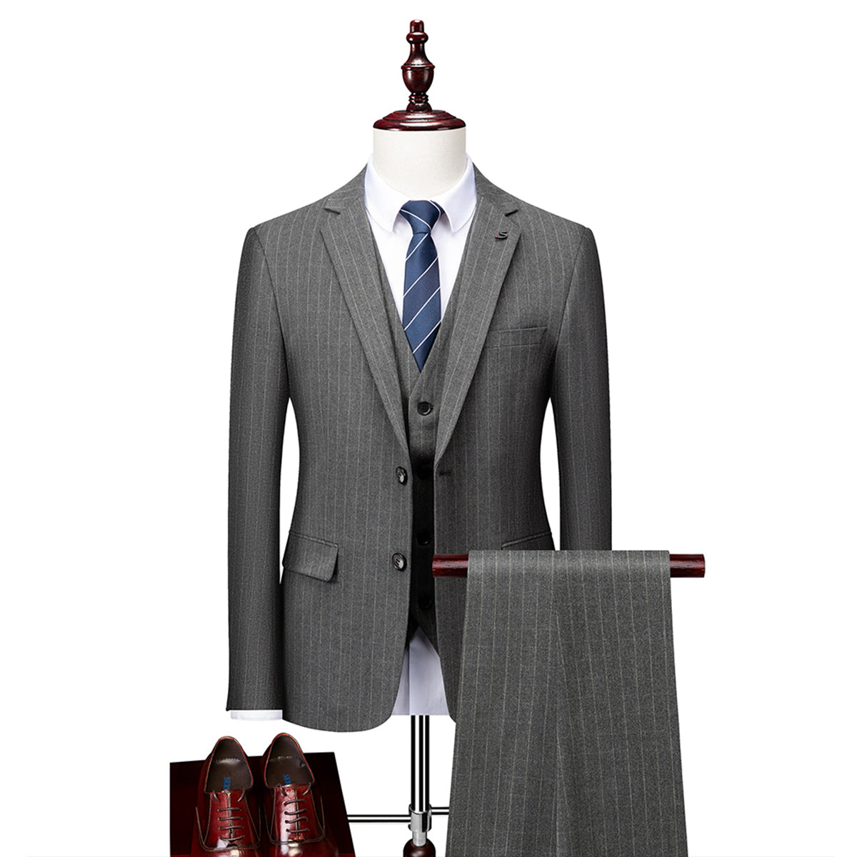 Costume Mariage Homme Noir 3 Pièces Classique - PanierRoyale