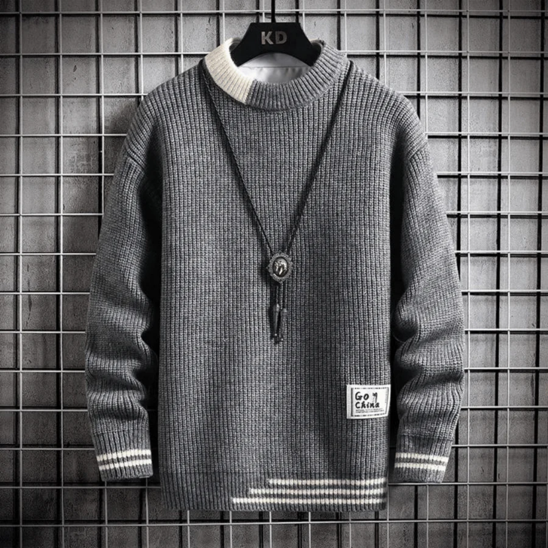 Pull Col Rond Tricot Élégant et Doux