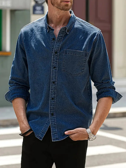 Chemise Denim Manche Longue Classique