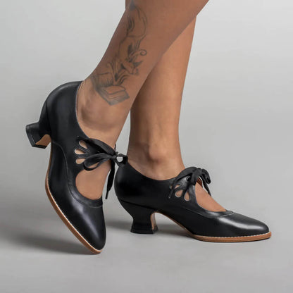 Chaussures de danse soirée noires talons hauts - PanierRoyale
