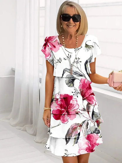 Robe Femme Imprimé Floral Coupe Flat­teuse