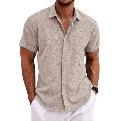 Chemise Homme Été Manches Courtes Style Italien