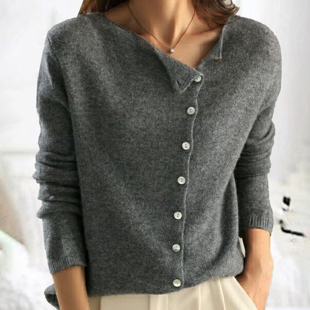 Gilet Femme Chic - Cardigan Laine Mérinos Doux et Confortable - PanierRoyale