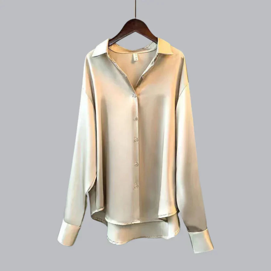 Chemisier Élégant en Soie pour Femme - Blouse Féminine Chic