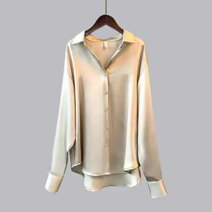 Chemisier Élégant en Soie pour Femme - Blouse Féminine Chic