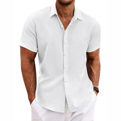 Chemise Homme Été Manches Courtes Style Italien