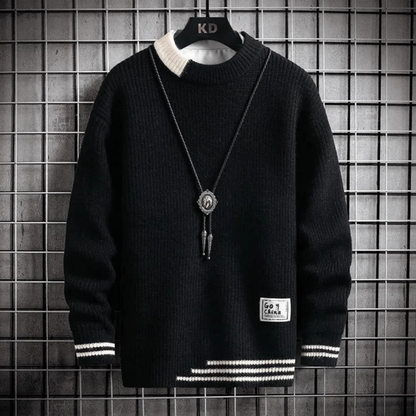 Pull Col Rond Tricot Élégant et Doux