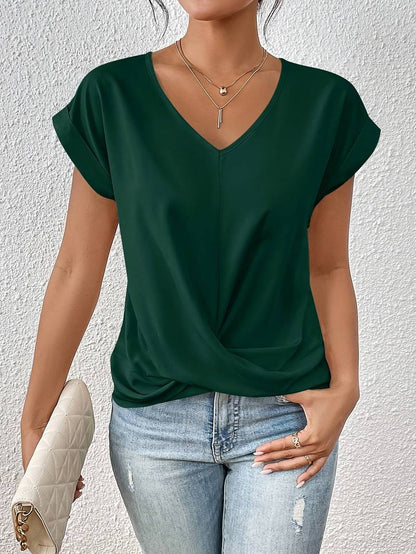 Blouse Femme Été Léger à Manches Courtes - PanierRoyale