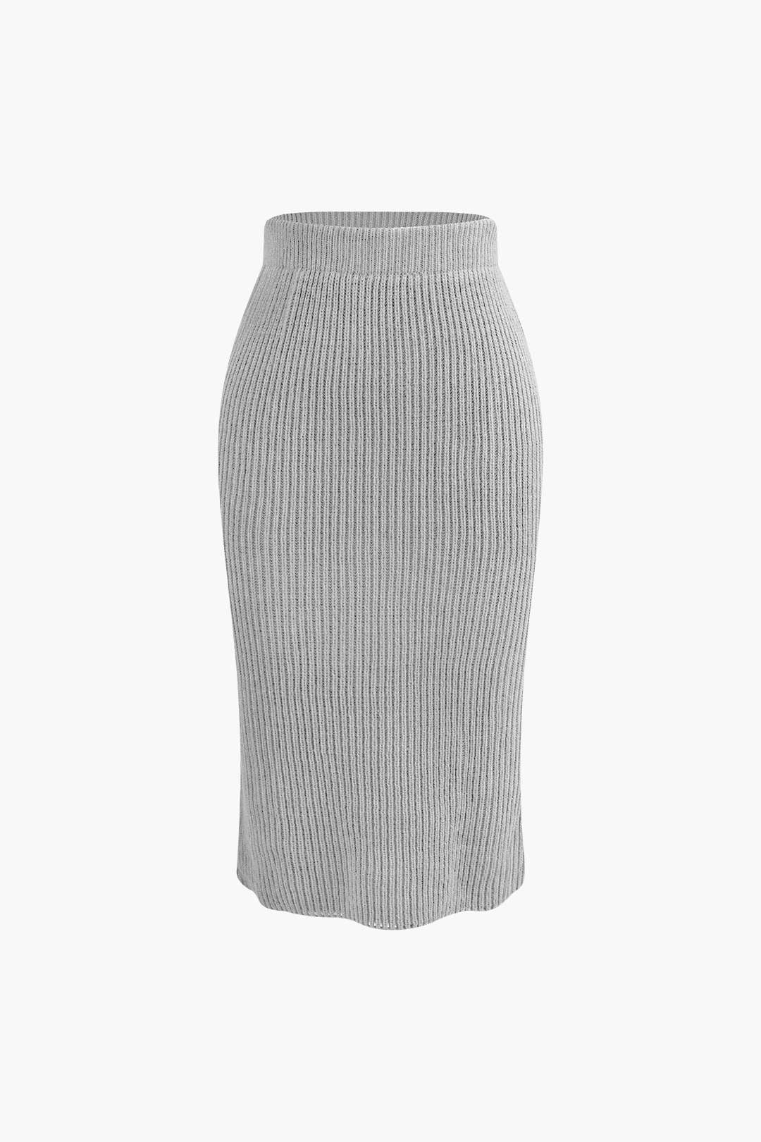 Robe Élégante Ensemble Col Rond et Jupe Pencil