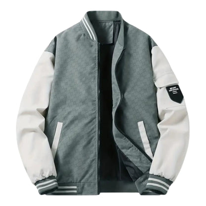 Veste Homme Sport Élégante Contraste Noir Blanc - PanierRoyale