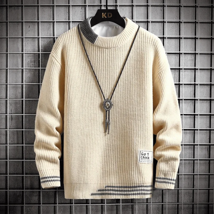 Pull Col Rond Tricot Élégant et Doux