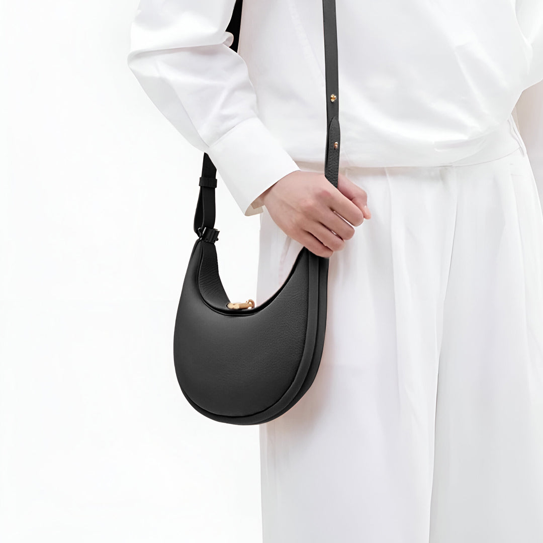 Sac à Main Femme Petit Cuir Véritable avec Fermeture et Poignée Supérieure