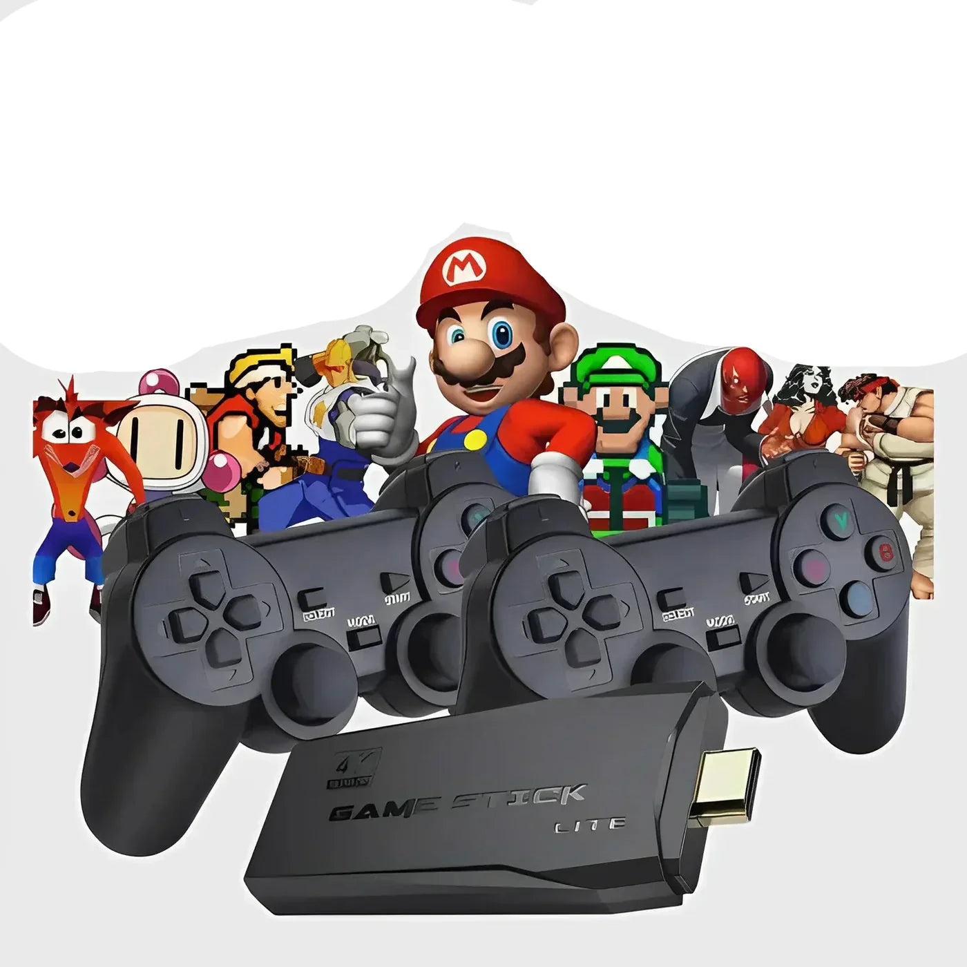 Console de jeux rétro 4K avec manettes et stick HD - PanierRoyale