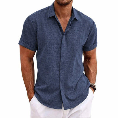 Chemise Homme Été Manches Courtes Style Italien