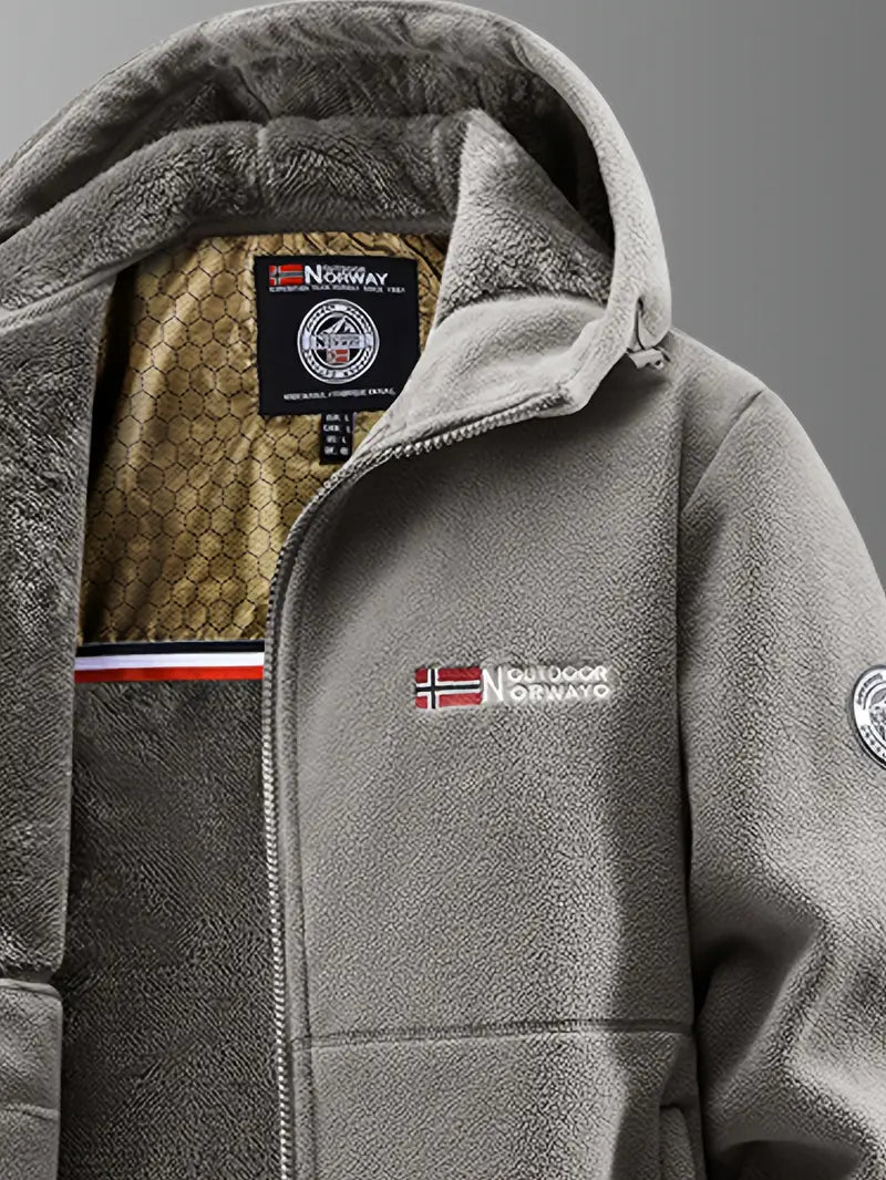 Veste Homme Hiver Doublure Polaire Coupe-Vent Déperlante