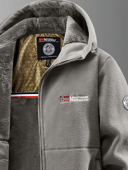 Veste Homme Hiver Doublure Polaire Coupe-Vent Déperlante