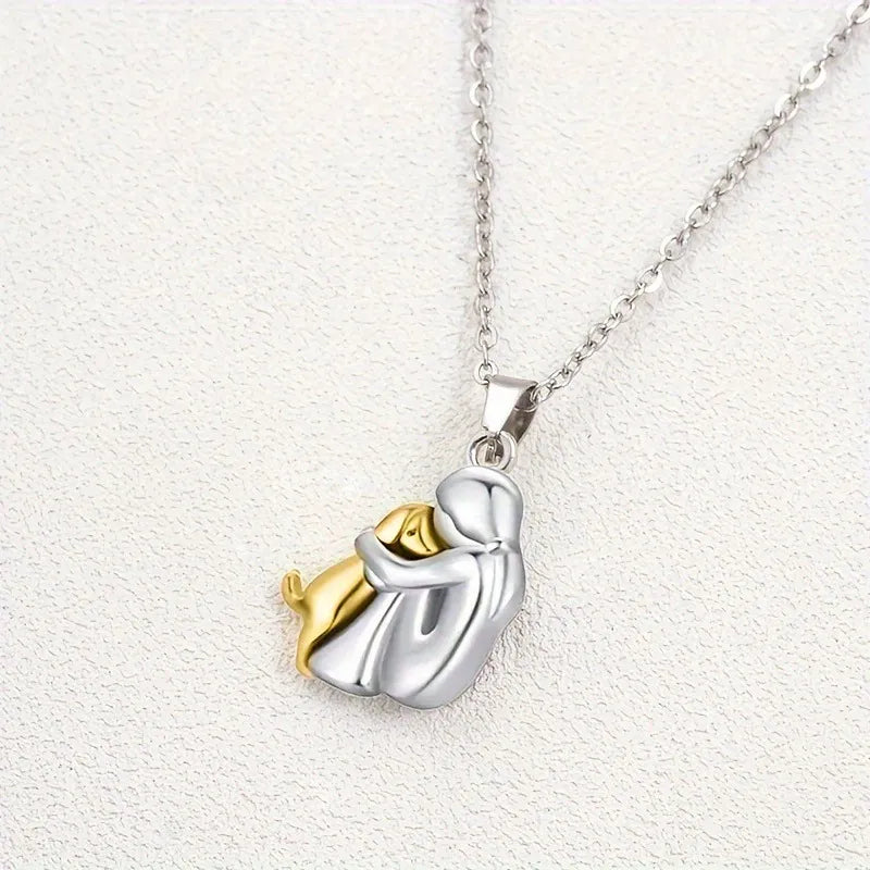 Collier Unisexe Bijou Symbolique Design pour Amoureux des Chiens