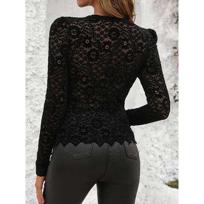 Robe Femme Longue Manche Florale Élégante - PanierRoyale