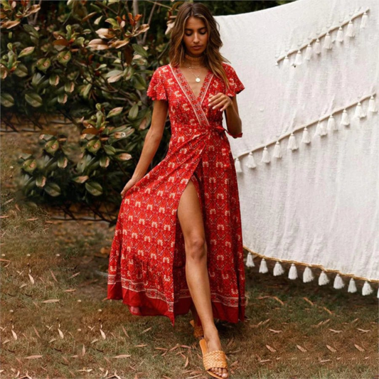 Robe Été Dégagée | Chic Bohème Féminin - luxestyle