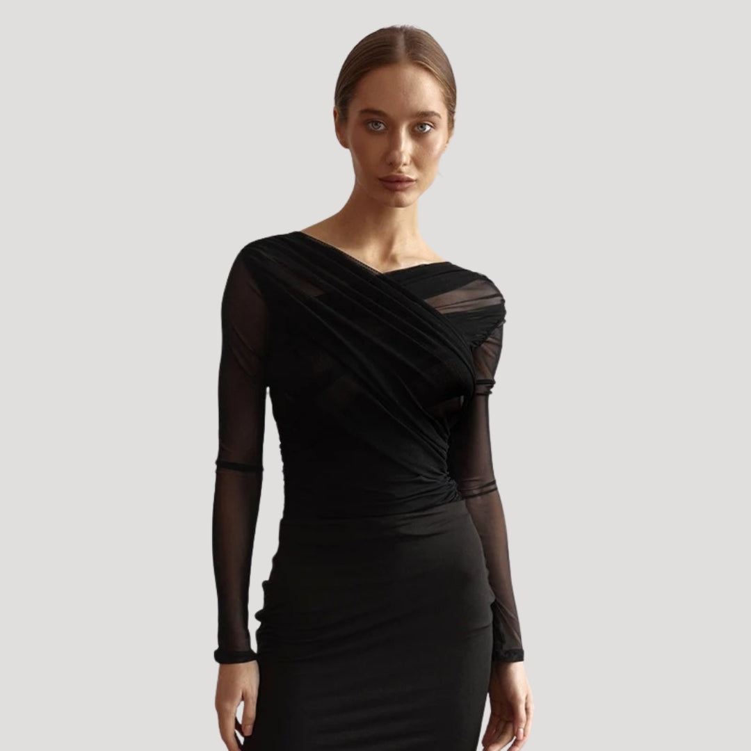 Top femme transparence manches longues pour printemps - BerlinGlamour