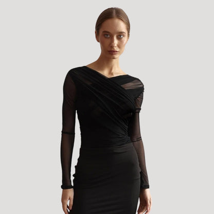 Top femme transparence manches longues pour printemps - BerlinGlamour