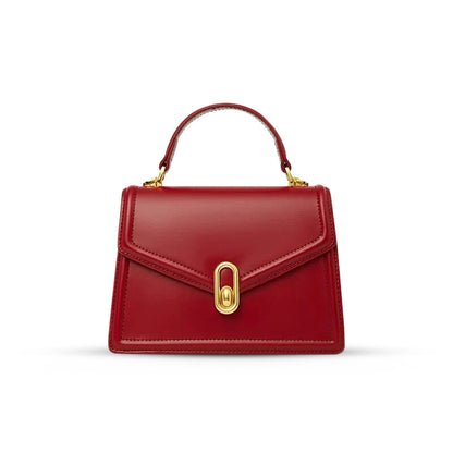 Sac à Main Femme Structuré avec Poignée et Fermeture Or