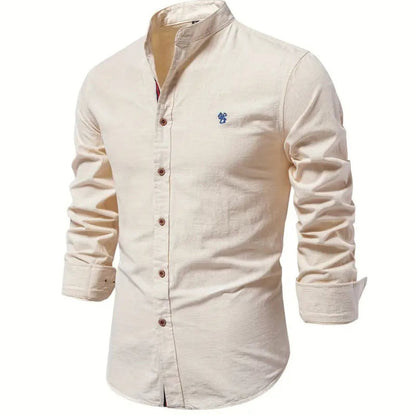 Chemise Homme à Manches Longues en Coton Doux