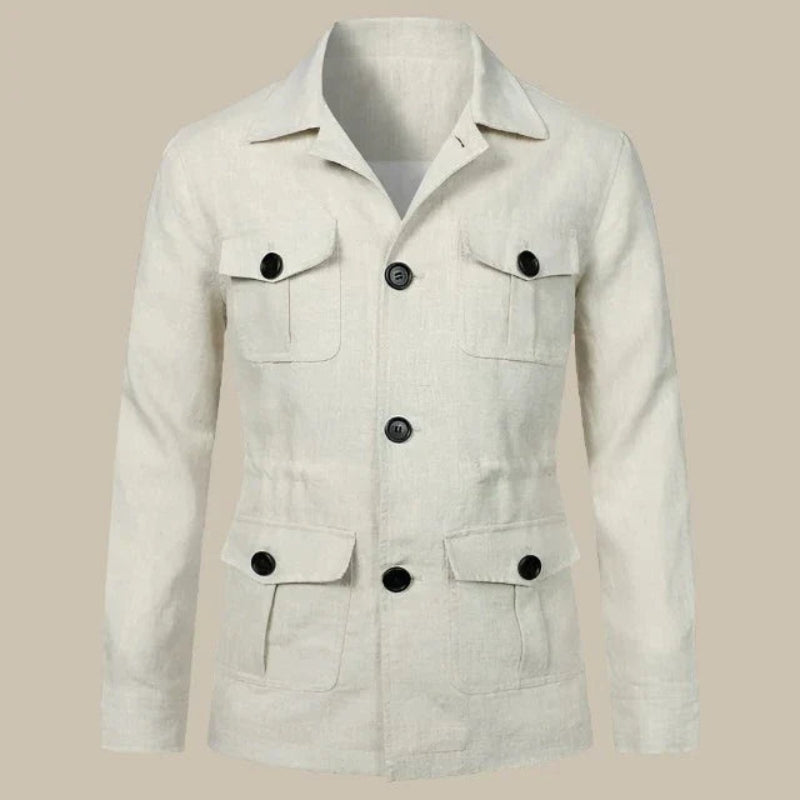 Veste Classique Hiver Boutonnée Manches Longues