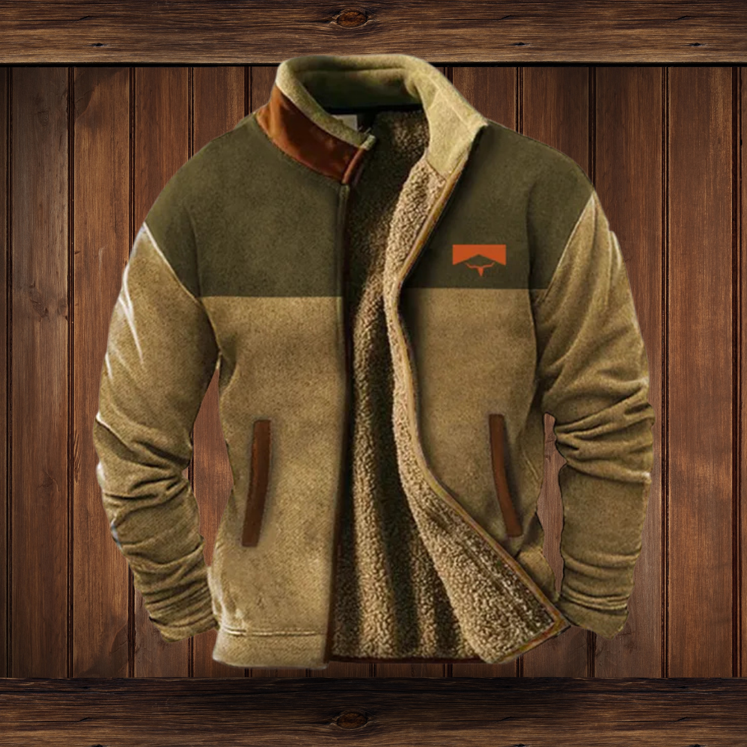 Veste Hiver Écologique Doublée Polaire Chaud Beige
