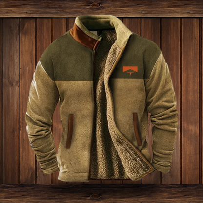 Veste Hiver Écologique Doublée Polaire Chaud Beige
