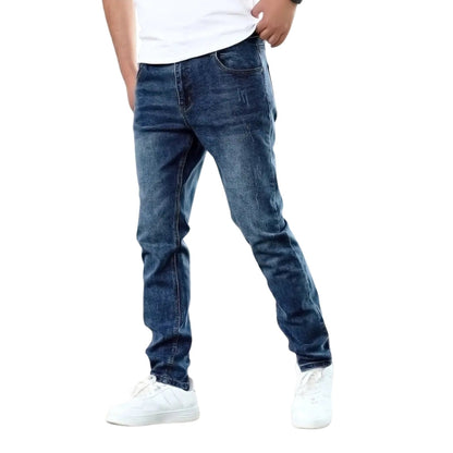 Pantalon Slim Fit Élégant avec Poches Zippées