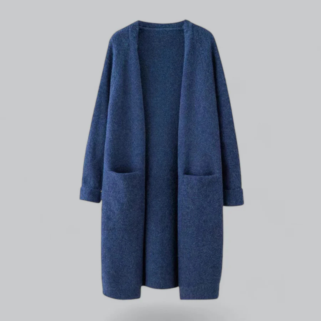 Cardigan Femme Tricot Chaud à Fermeture Ouverte