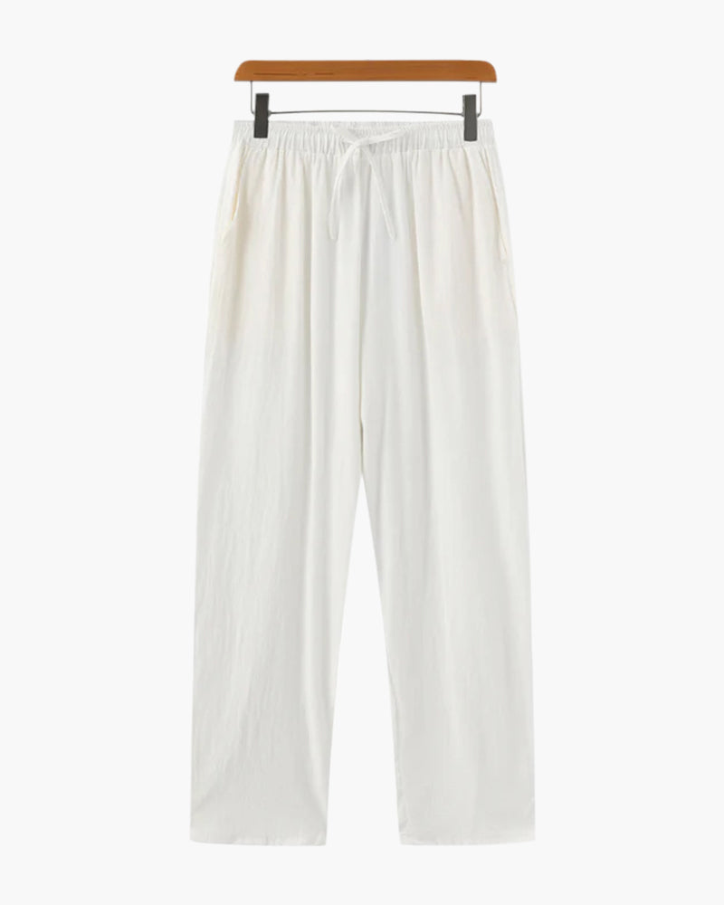 Pantalon Lin Homme Élastique pour Été