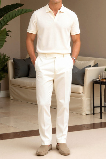 Chemise Polo Beige Élégante et Classique