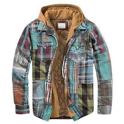 Veste imperméable à capuche zippée longue - PanierRoyale