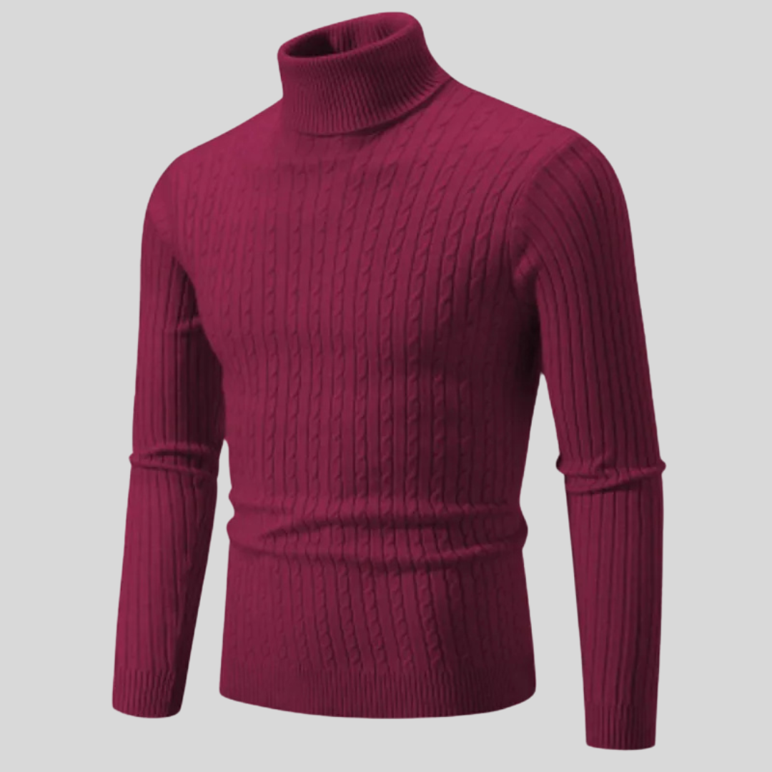 Pull Col Roulé Élégant pour Homme