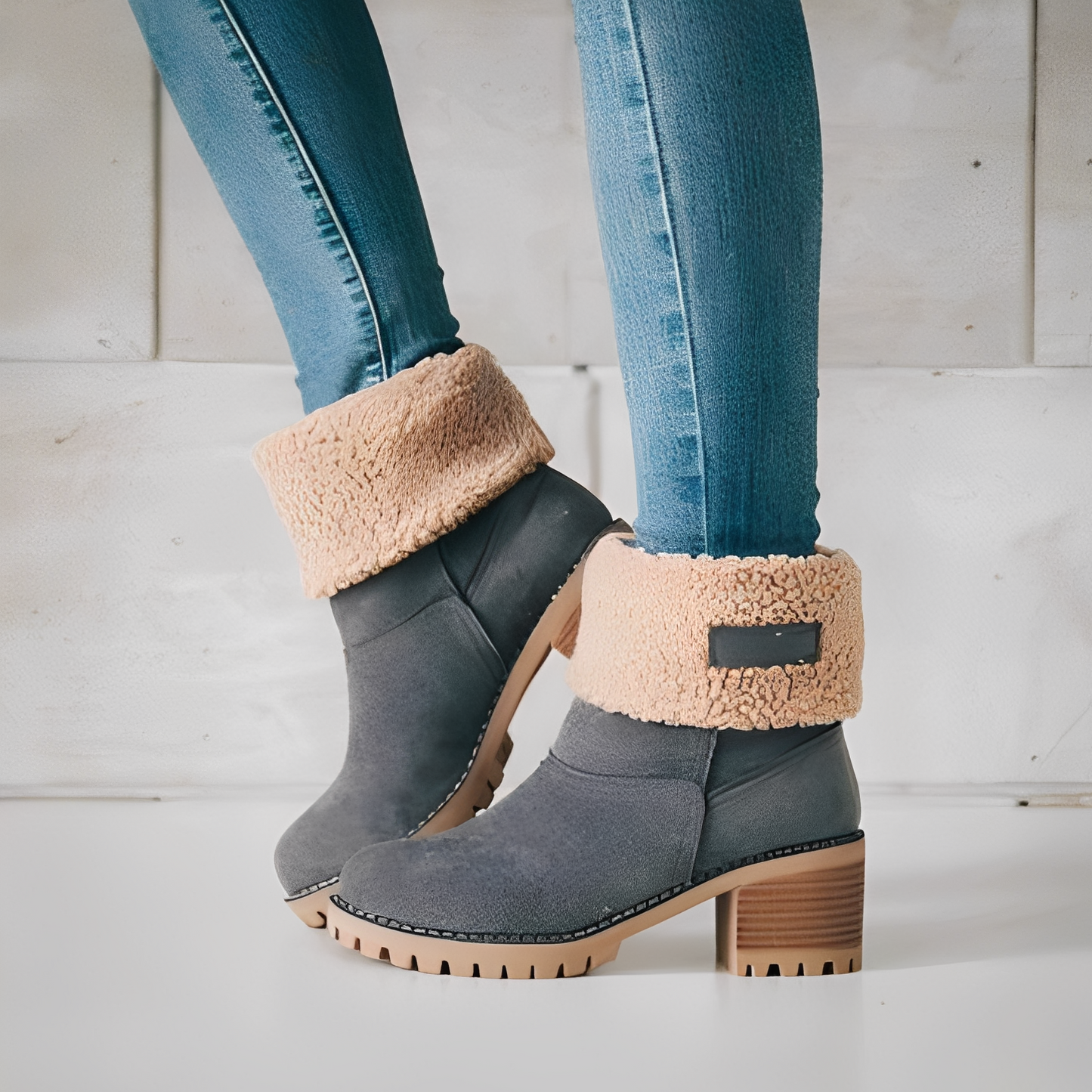 Bottes Femme Hiver Chaudes et Imperméables avec Semelle Antidérapante - PanierRoyale