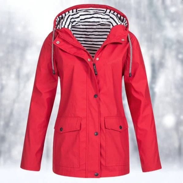 Veste Imperméable Femme Jaune Citron Legère et Étanche