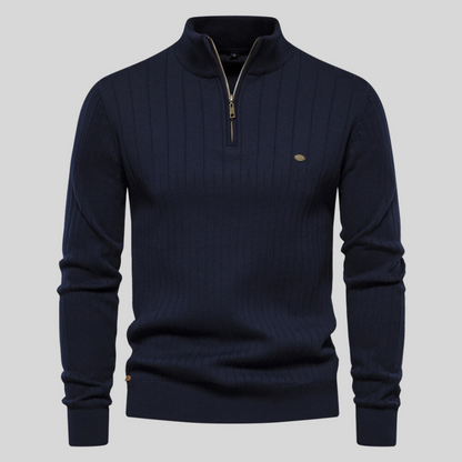 Pull Homme Côtelé Chaud et Confortable pour Hiver