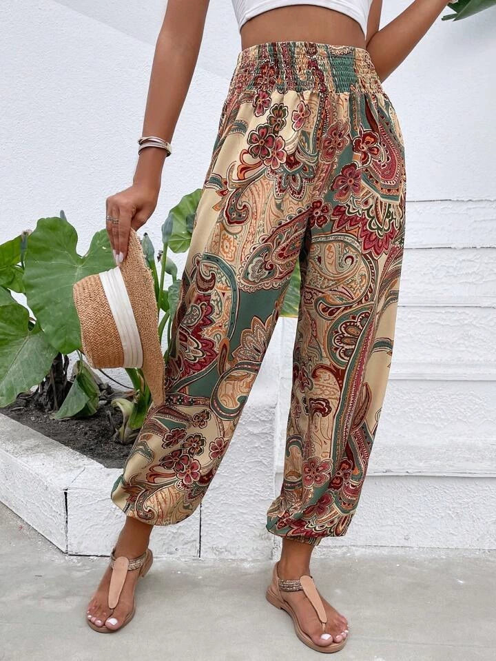Pantalon Femme Noir et Blanc à Carreaux