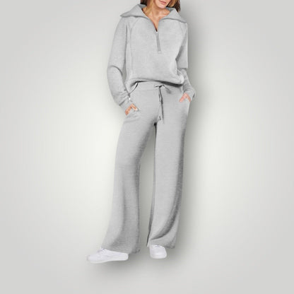 Tenue Décontractée 2 Pièces Femme - Ensemble Haut et Pantalon Confort