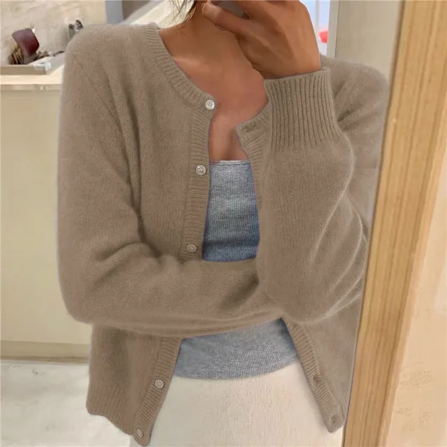 Cardigan femme chaud et doux hiver