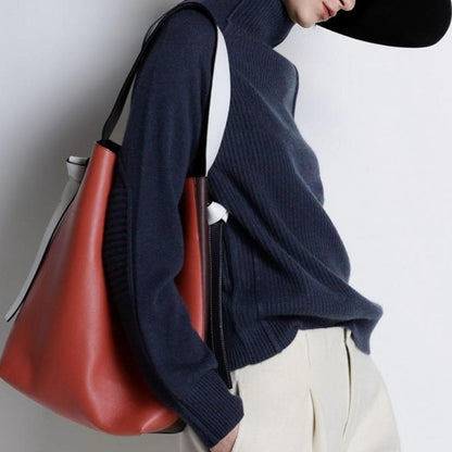 Pull Femme Col Roulé Doux et Chaud pour Automne - PanierRoyale